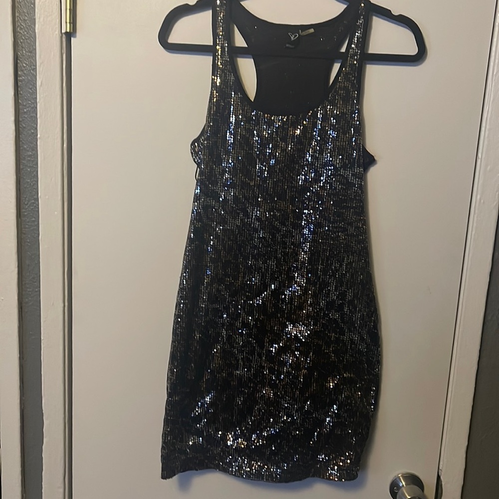 Leopard sequence dress